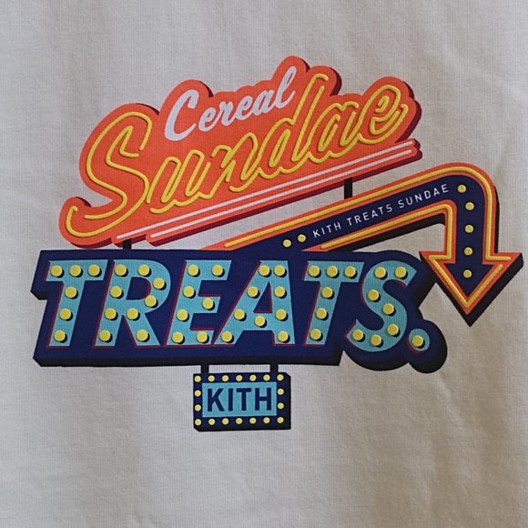 Kith Treats Sundae Station Sandrift Tee - M - L - Picture 3 of 11
